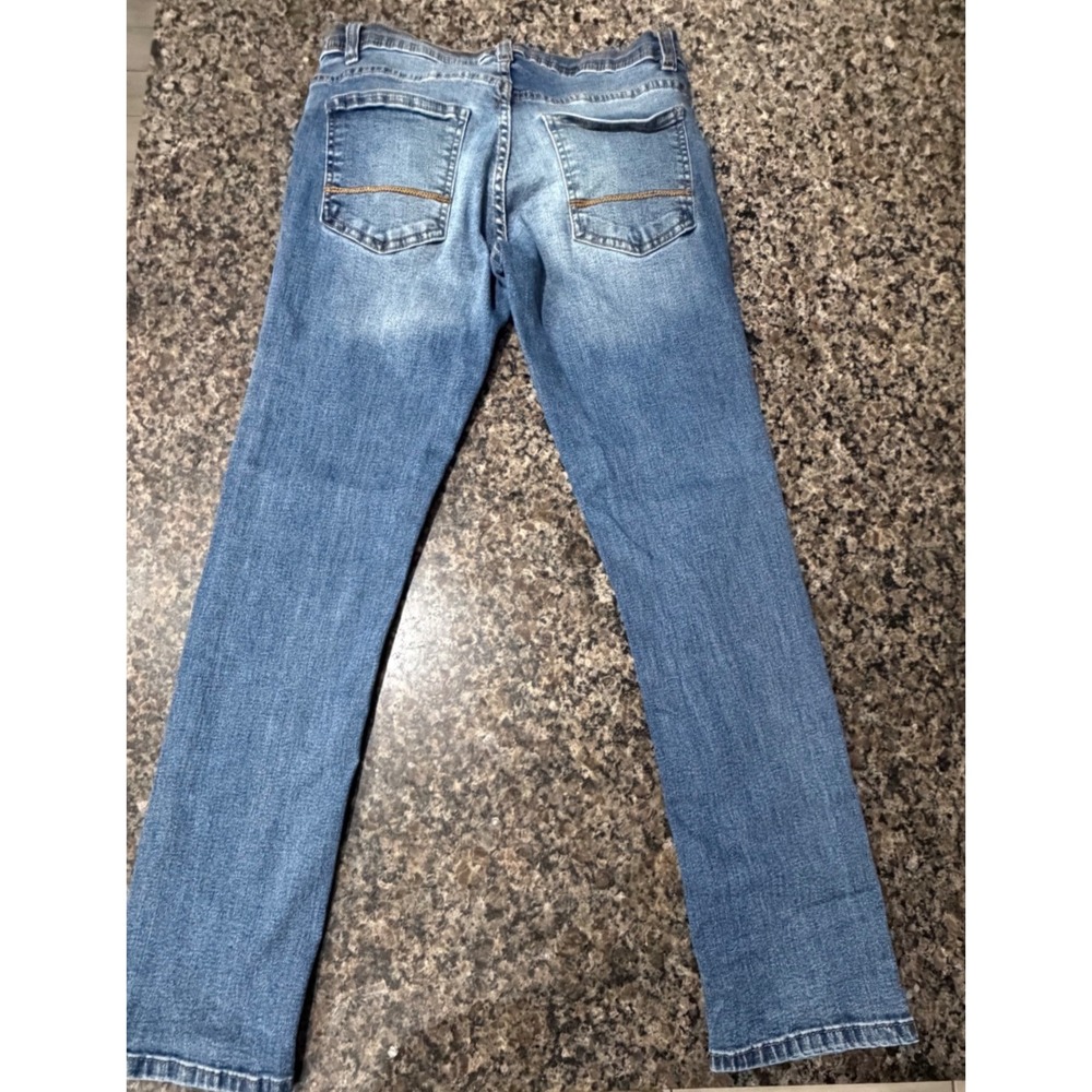 Paper Denim & Cloth Women Medium Wash Straight Leg Jeans Size 28x30 Blue Stretch